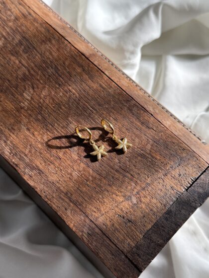 Golden Starlet Hoops