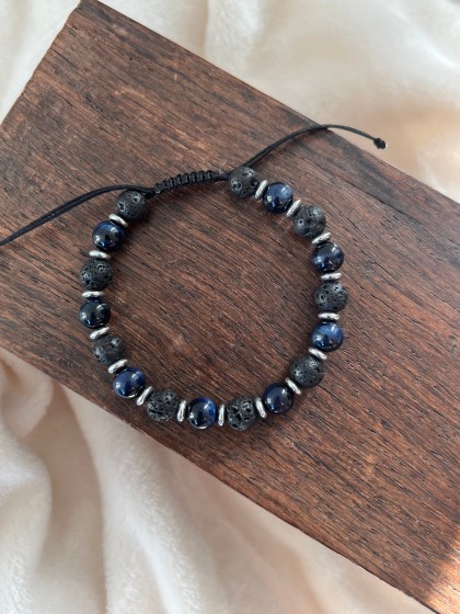 Lavastone Blue Tigereyes Bracelet